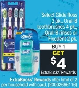 FREE Oral-B 4 Pack of Toothbrush's at CVS