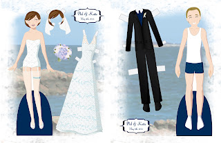 Phil and Katie Wedding Paper Doll