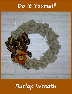 Do it yourself burlap wreath