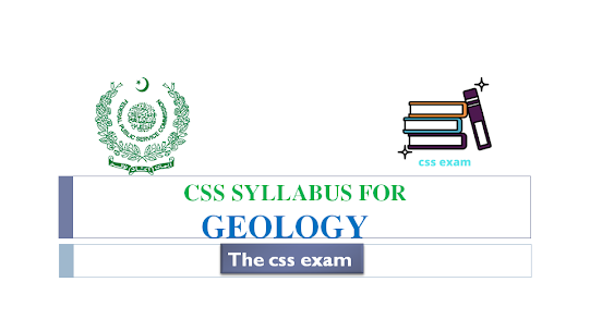 CSS SYLLABUS OF GEOLOGY