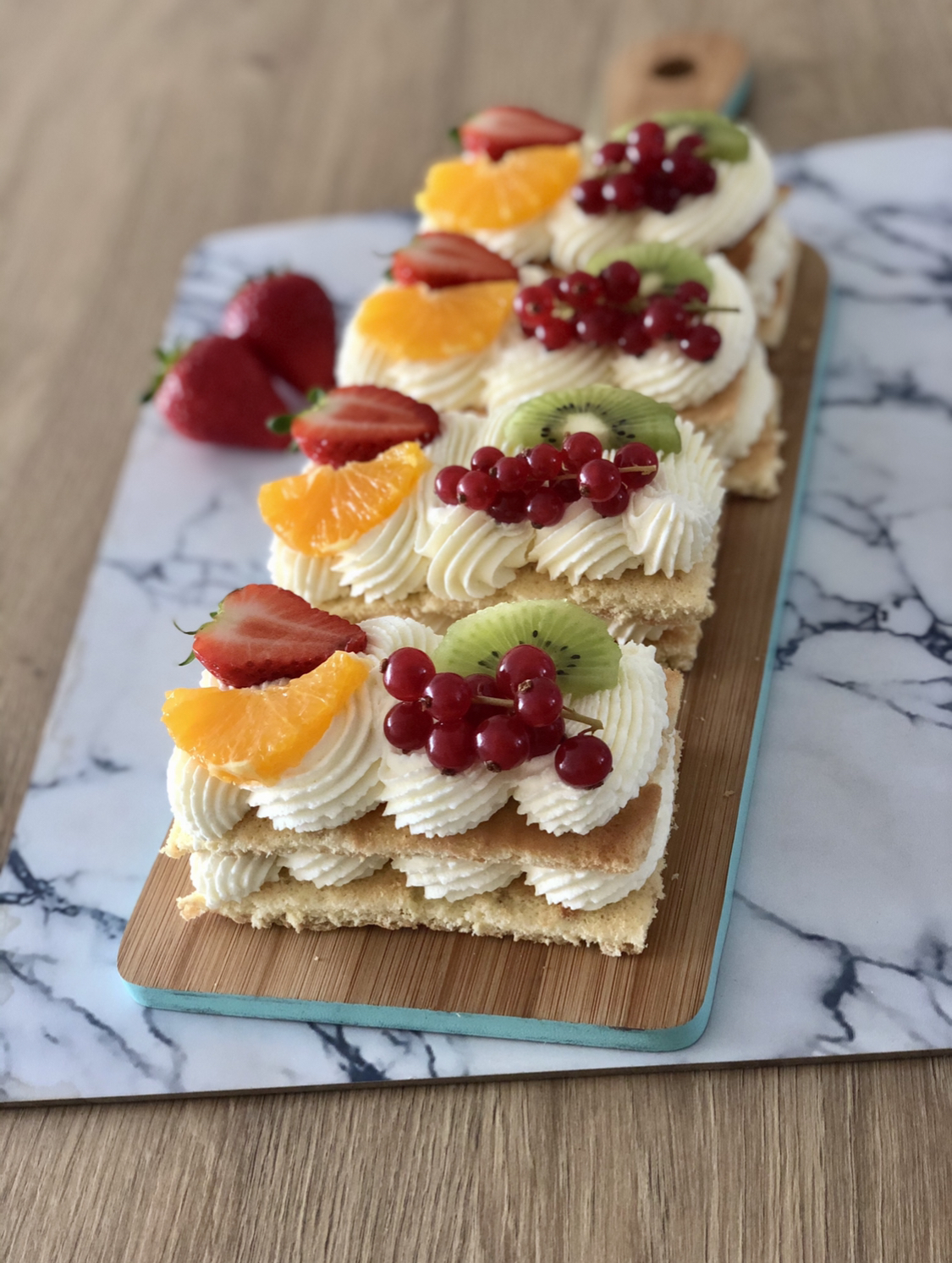 Fruit Cake with Whipped Cream | Episode 452 - Baking with Eda