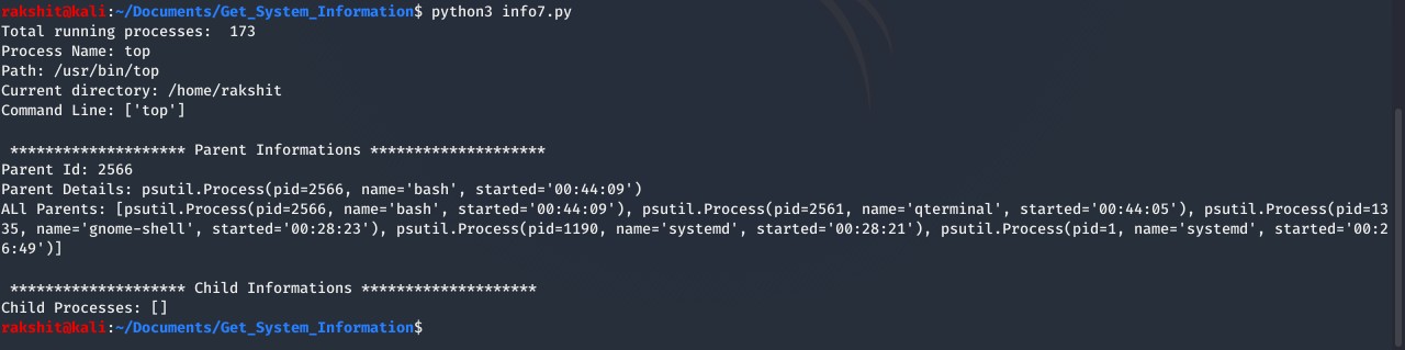 Get Hardware and System Information Using Python - PySeek