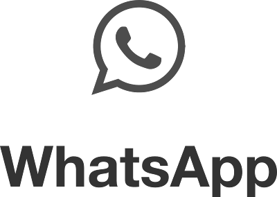 Black and White Whatsapp Logo with Vertical Tag Line