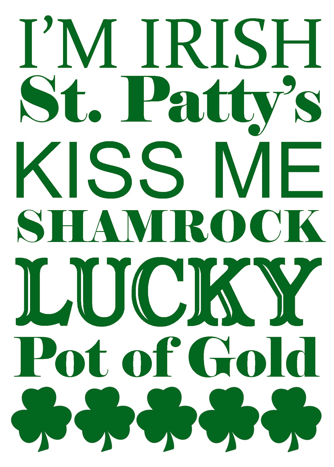 5M Creations FREE St Patrick s Day Printables