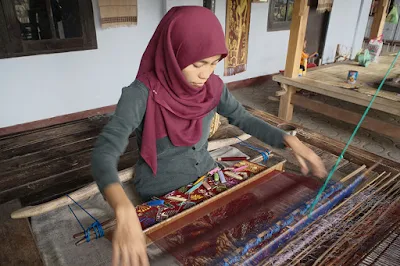 Hand woven native sasak Lombok
