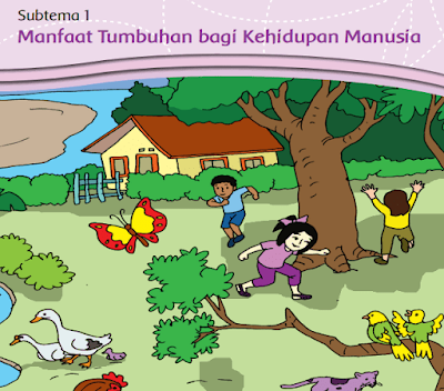 kelas 3 tema 2 Subtema 1 Manfaat Tumbuhan bagi Kehidupan Manusia www.simplenews.me