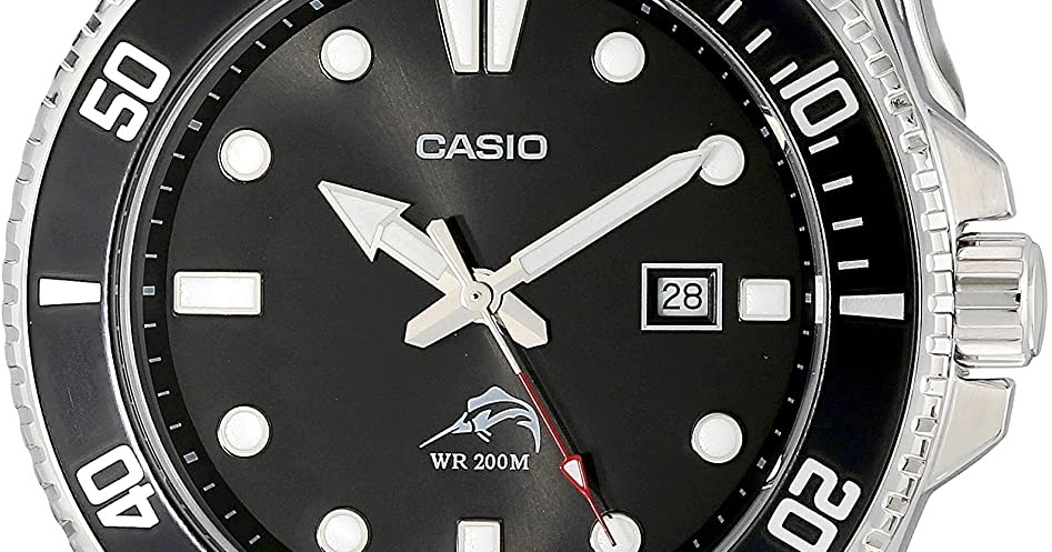Casio Men's MDV106-1AV 200M Duro Analog Watch, Black