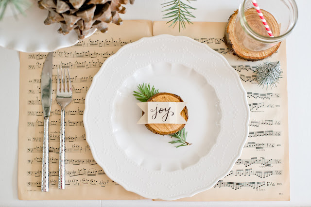 Natural Christmas Tablescape