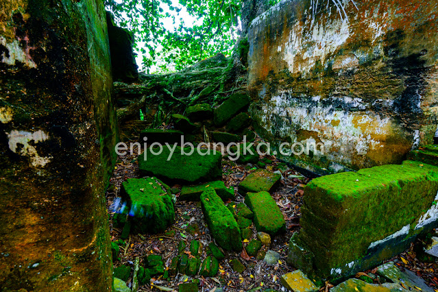 Spot Peninggalan Benteng Toboali di enjoy bangka