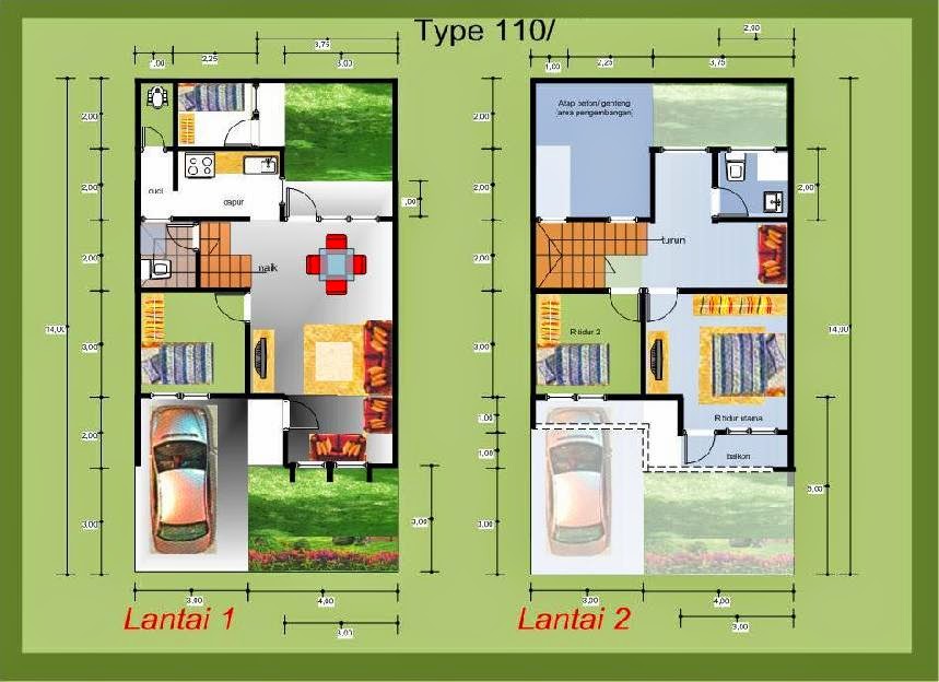  Denah  Rumah  Minimalis Design  Rumah  Minimalis