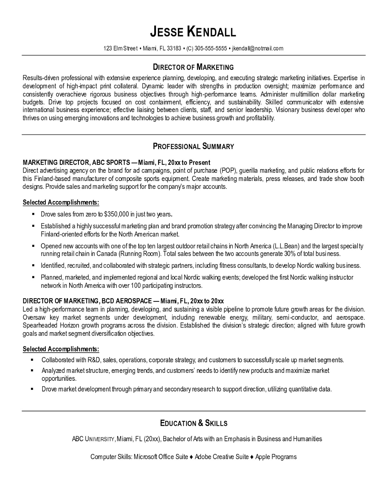 Resume Genius Template: Real Estate Investor Resume 2019 ...