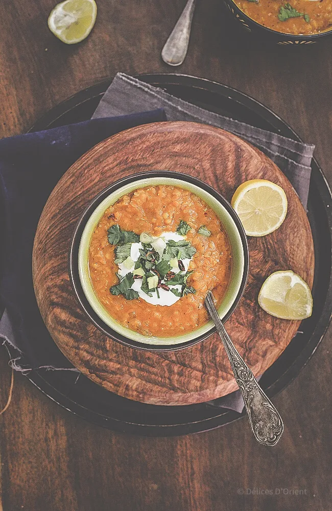 Soupe de lentilles corail