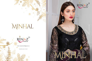 Rinaz Fashion Minhal Georgette Pakistani Suits Collection 2020 Latest   