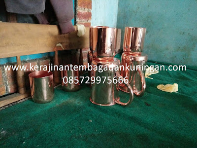 Kerajinan Gelas Cangkir Tembaga Berbagai Ragam Ukuran