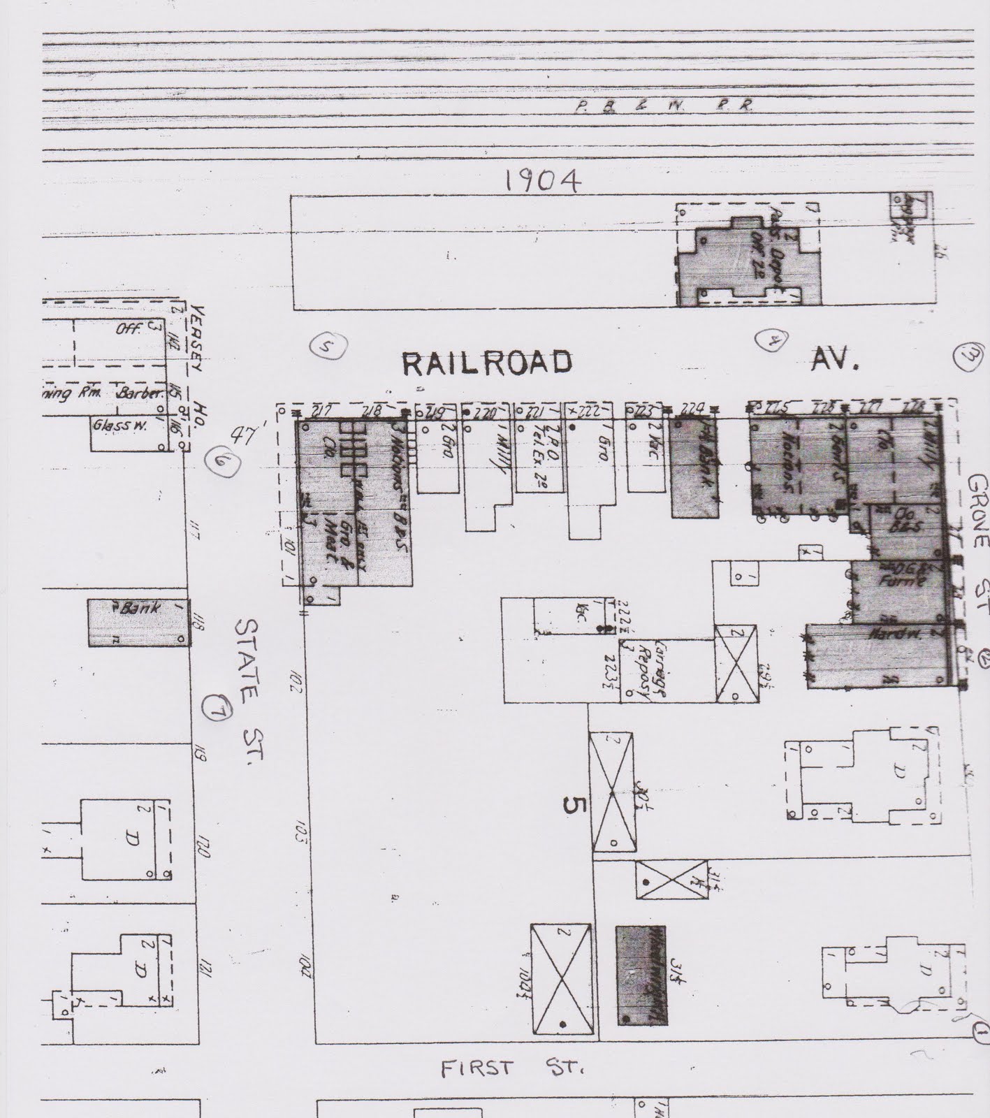 Delmar Historical And Art Society: 1904 Sanborn Map Of Downtown Delmar