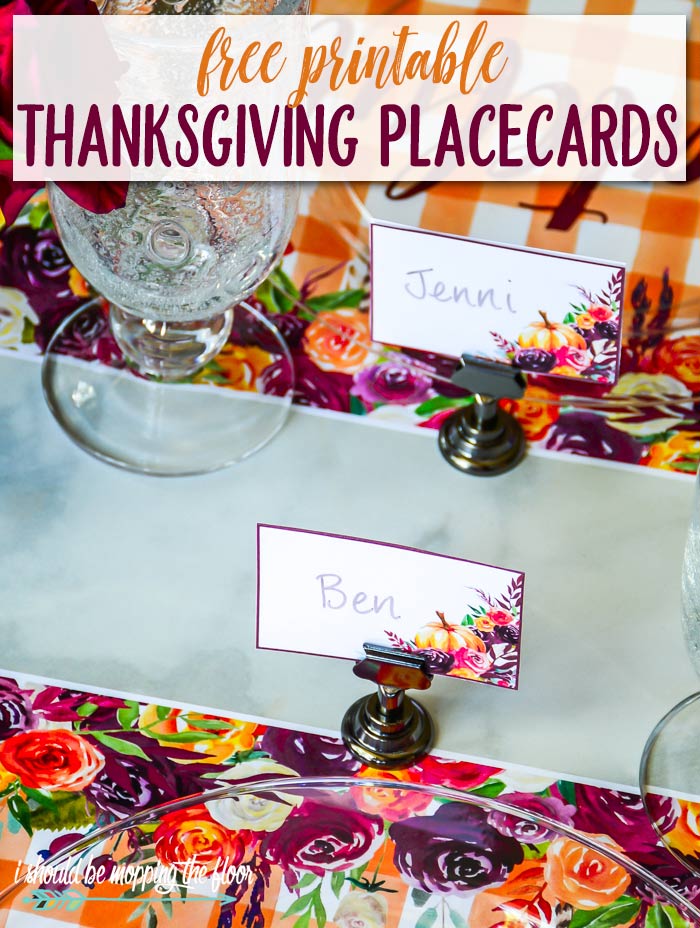 Printable Thanksgiving Place Cards