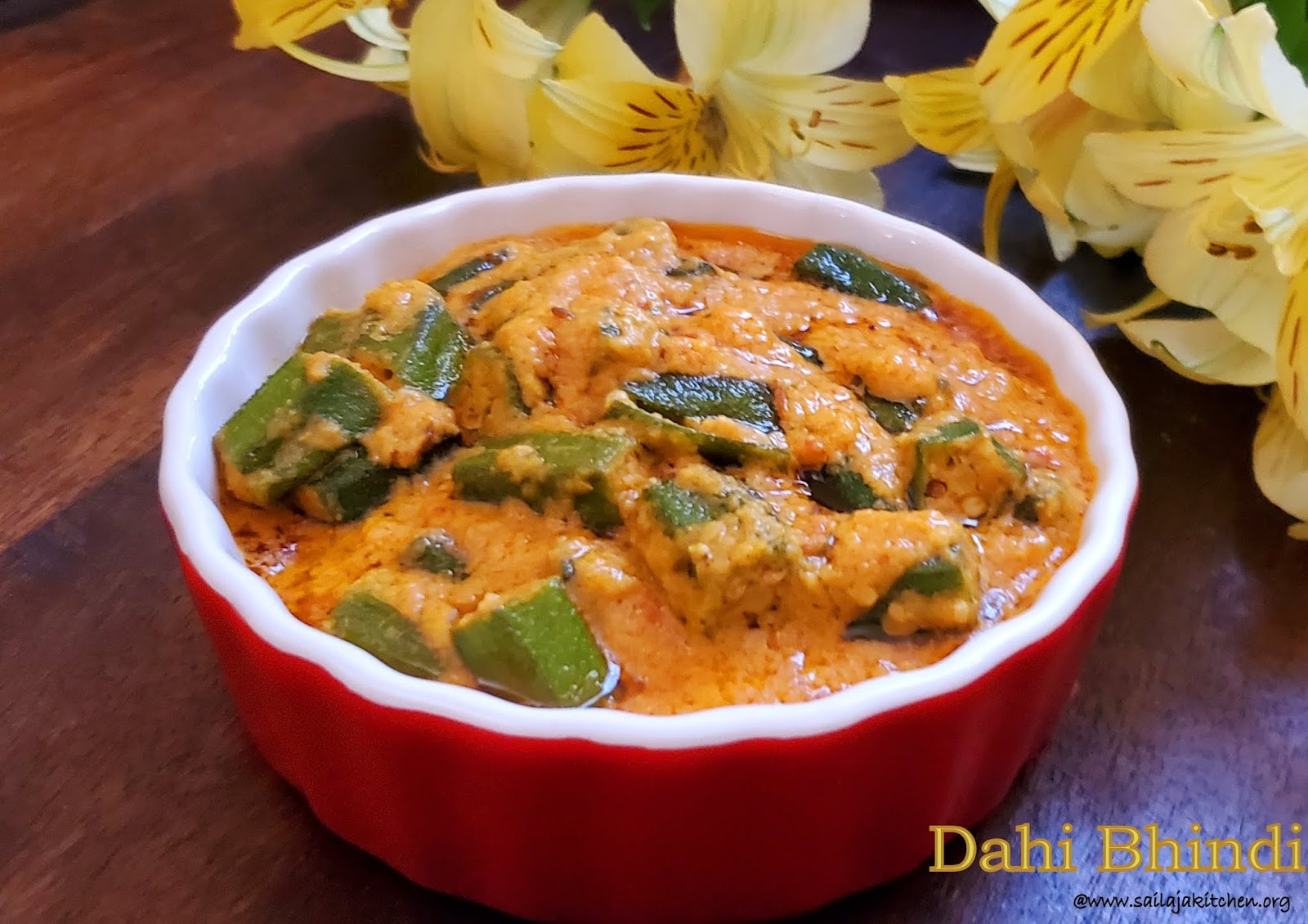 Sailaja Kitchen...A site for all food lovers! Dahi Bhindi Recipe