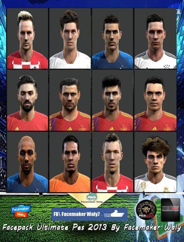 Facepack Ultimate 2018 - PES 2013 - PATCH PES | New Patch ...