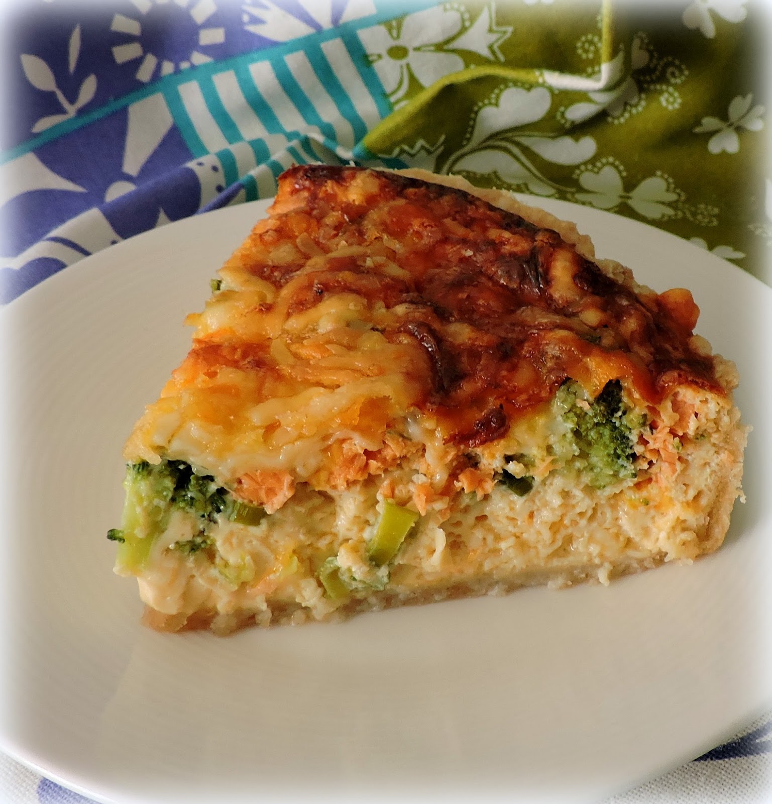 Salmon and Broccoli Quiche The English Kitchen
