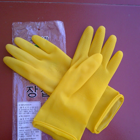 Găng tay cao su cầu vồng mini