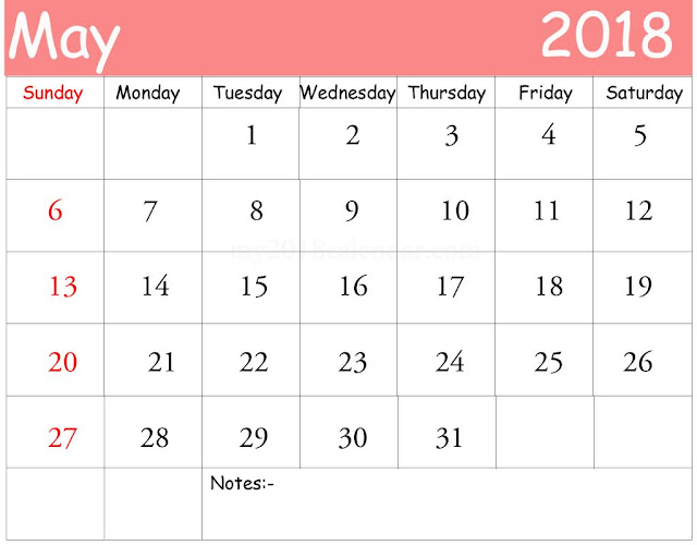 May 2018 Calendar, May 2018 Calendar Printable, May 2018 Blank Calendar, May 2018 Printable Calendar, May 2018 Calendar Template, Free May Calendar 2018, Calendar May 2018