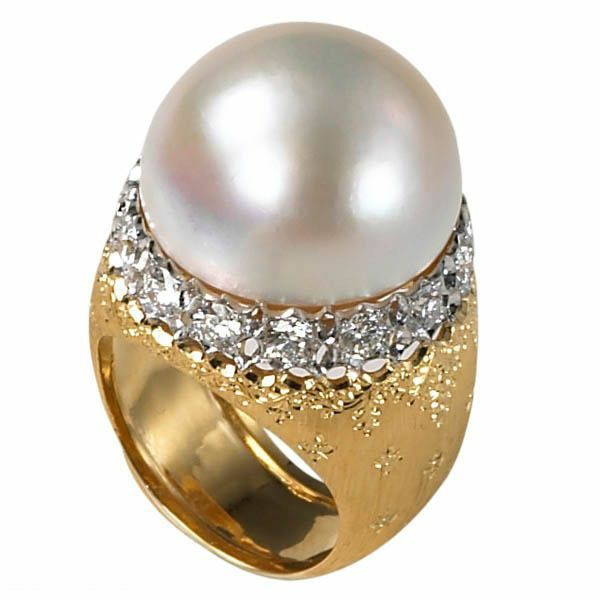 Designer pearl rings