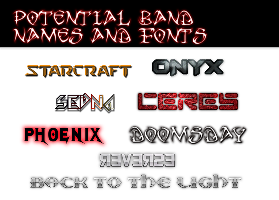 Media A2 Coursework Band Name