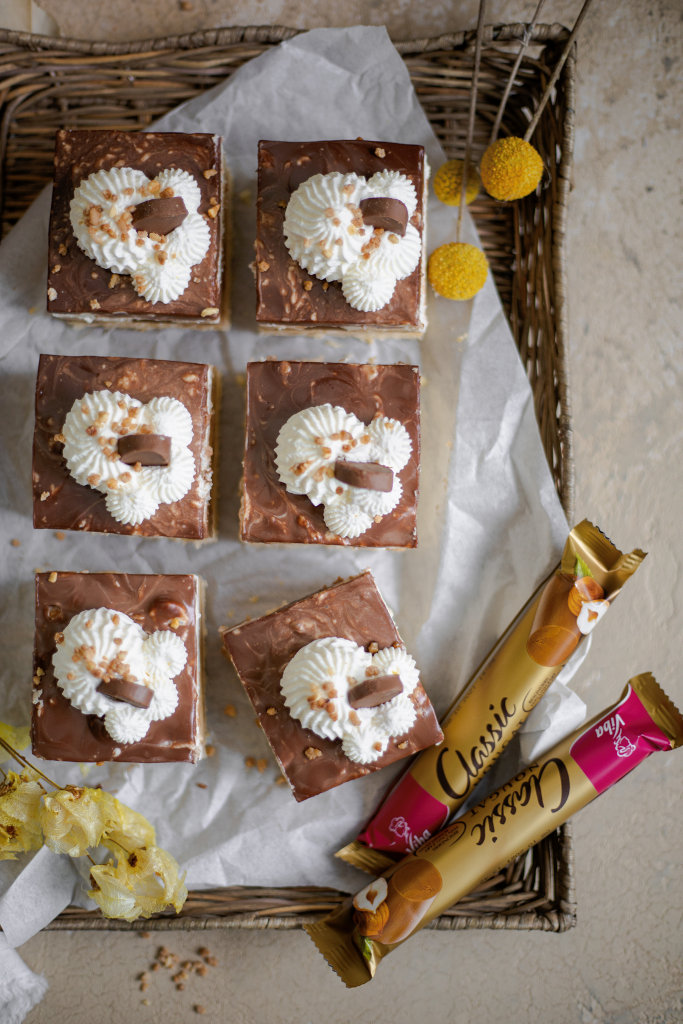Sahnewölkchen: Ein Rezept für köstliche Bananen-Nougat Schnitten {Anzeige}