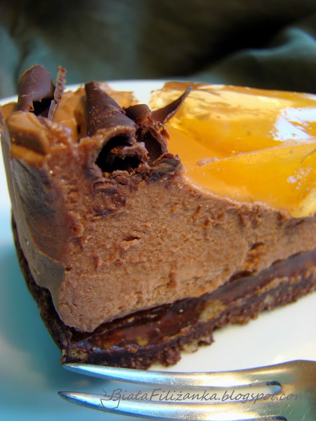 Tort czekoladowy z serkiem mascarpone.