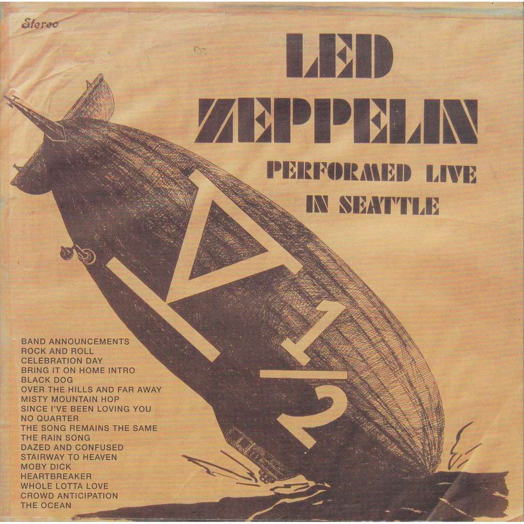 World Of BOOTLEGS BOOTLEG Led Zeppelin Seattle Center Coliseum
