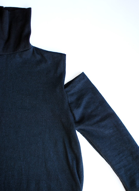 Trash To Couture: DIY: Cold Shoulder Hemp Knit