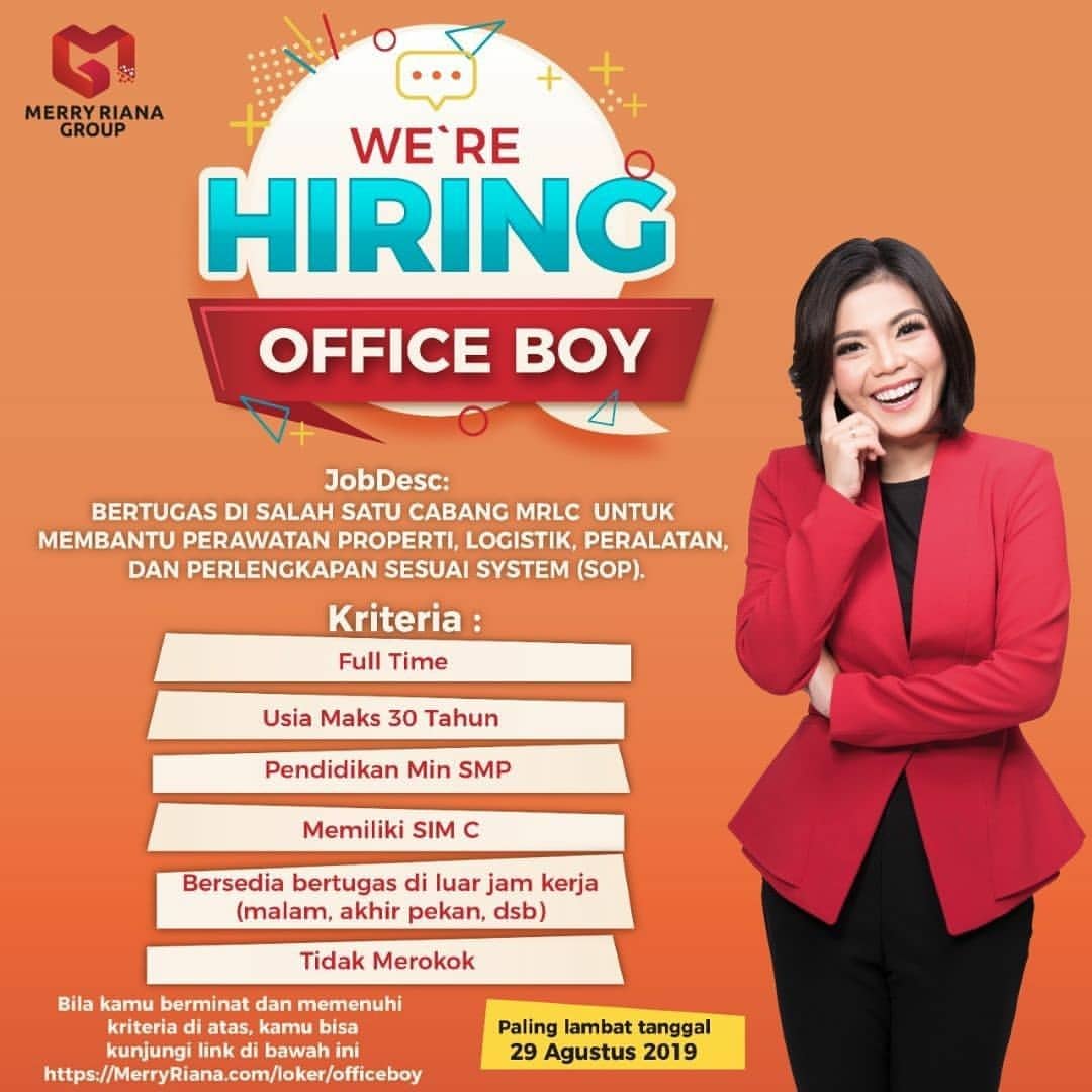 Lowongan Office Boy Di Bank
