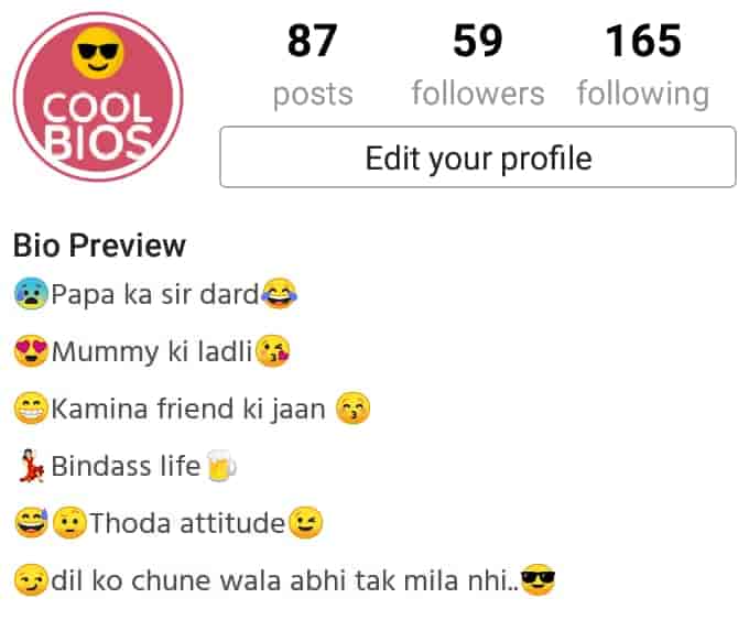 ▷ 973+ Instagram bio for Girls Hindi - [2024 Trending Bio ...
