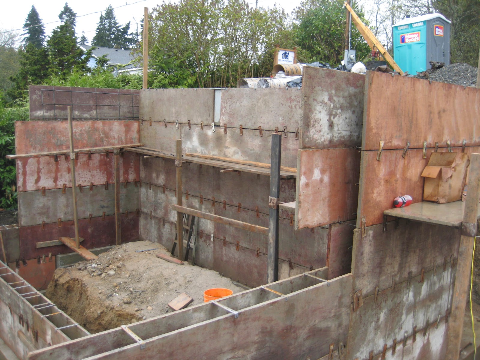 Sams Family Building Project Garage Walls Complete
