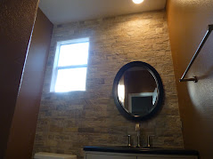 Quartzite Accent Wall and New Powder Room Vanity