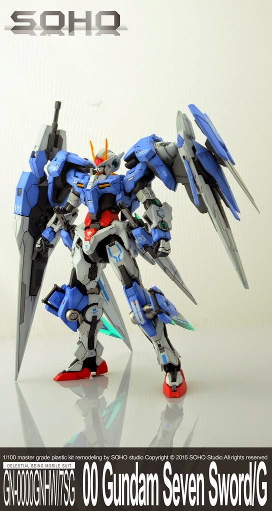 Custom Build Mg 1 100 Full Equipment Gundam 00 Seven Sword G Raiser Gundam Kits Collection News And Reviews