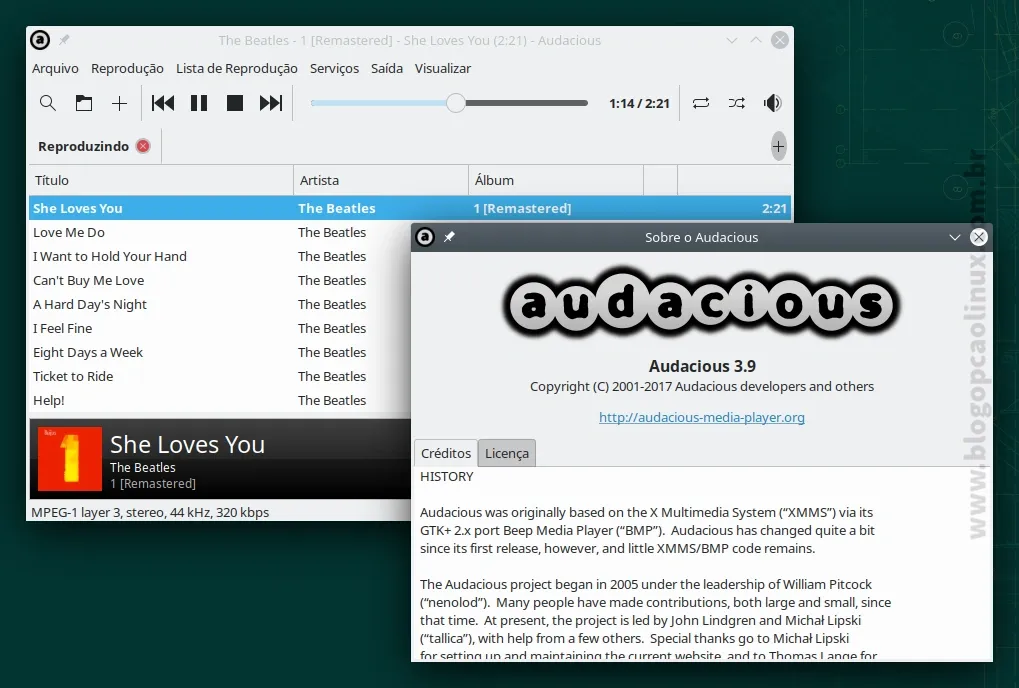 Instalando o Audacious no openSUSE Leap 15.3
