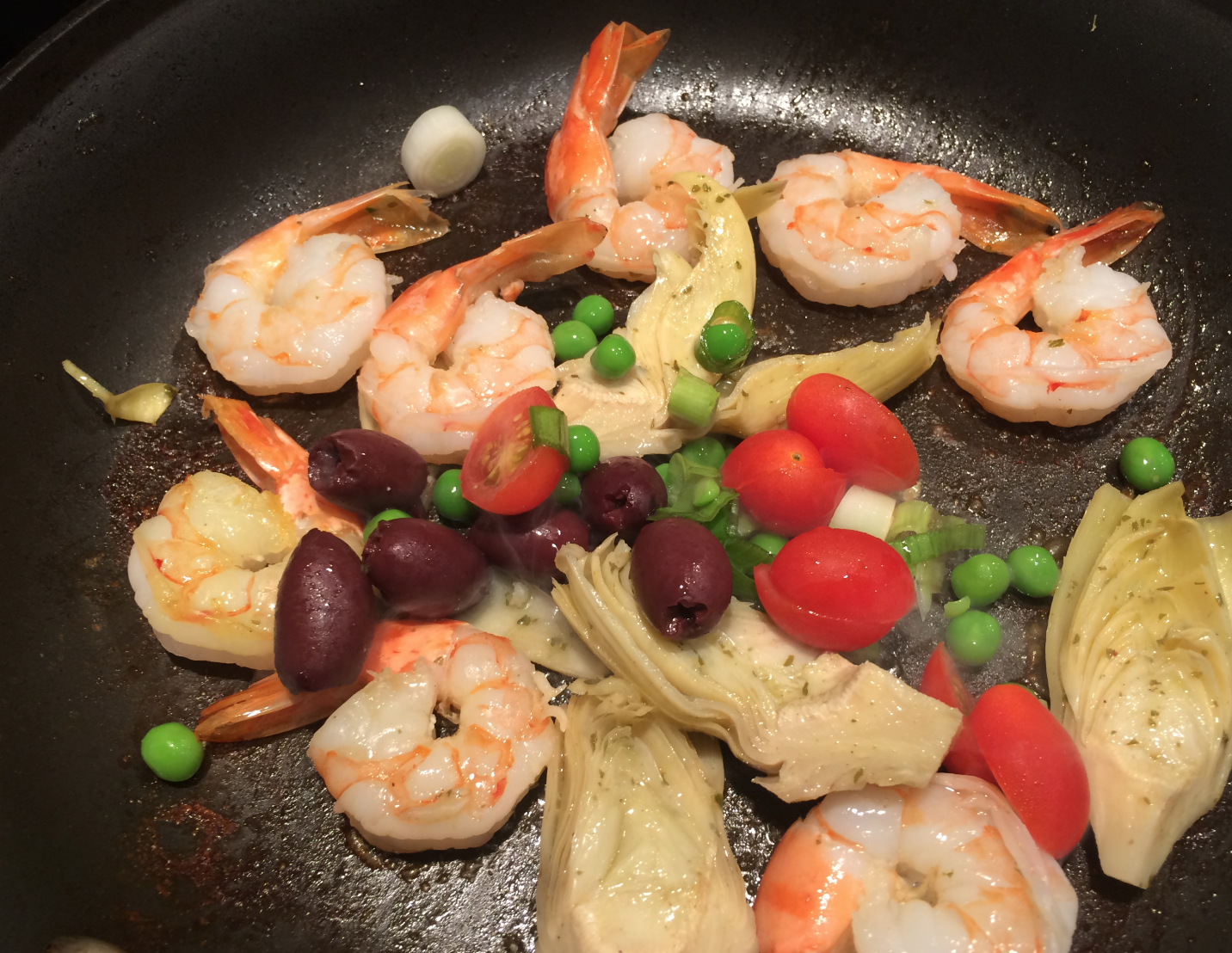 Mystery Lovers' Kitchen Easy Shrimp & Artichoke Stir Fry recipe from