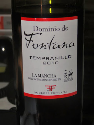 Wijn uit La Mancha; tempranillo-druif.