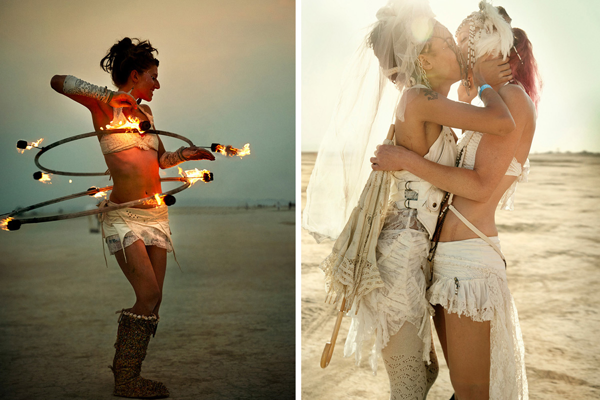 Fotolivro celebra o festival de contra-cultura "Burning Man" .