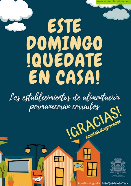 Los comercios de alimentación de Los Llanos de Aridane cerrarán los próximos dos domingos por el confinamiento