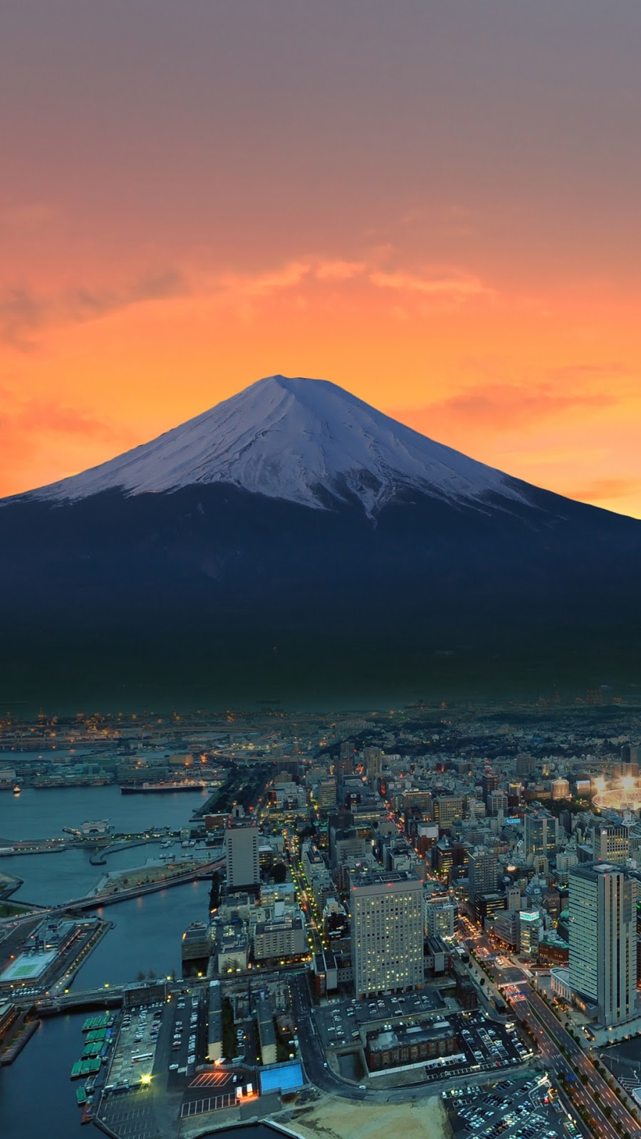 Sunset on Mount Fuji,Tokyo [1080 x 1920]