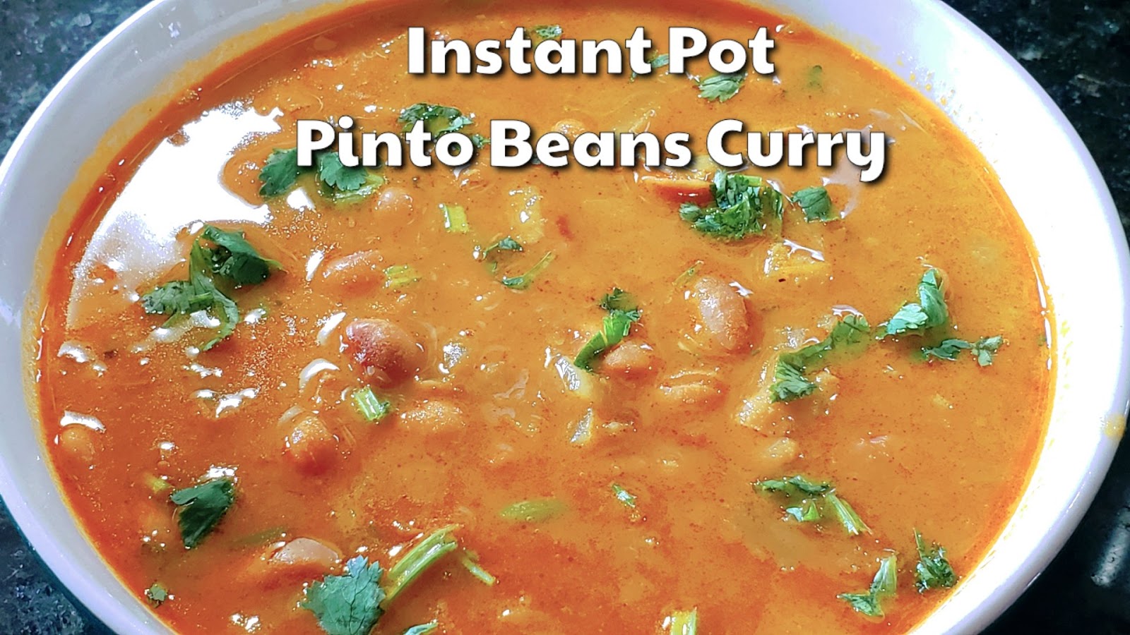 Instant Pot Pinto Beans Curry