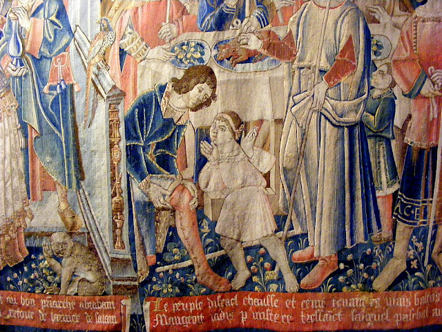 Detail of a tapestry in the collection of the Chateau of Langeais. Photo by Loire Valley Time Travel.