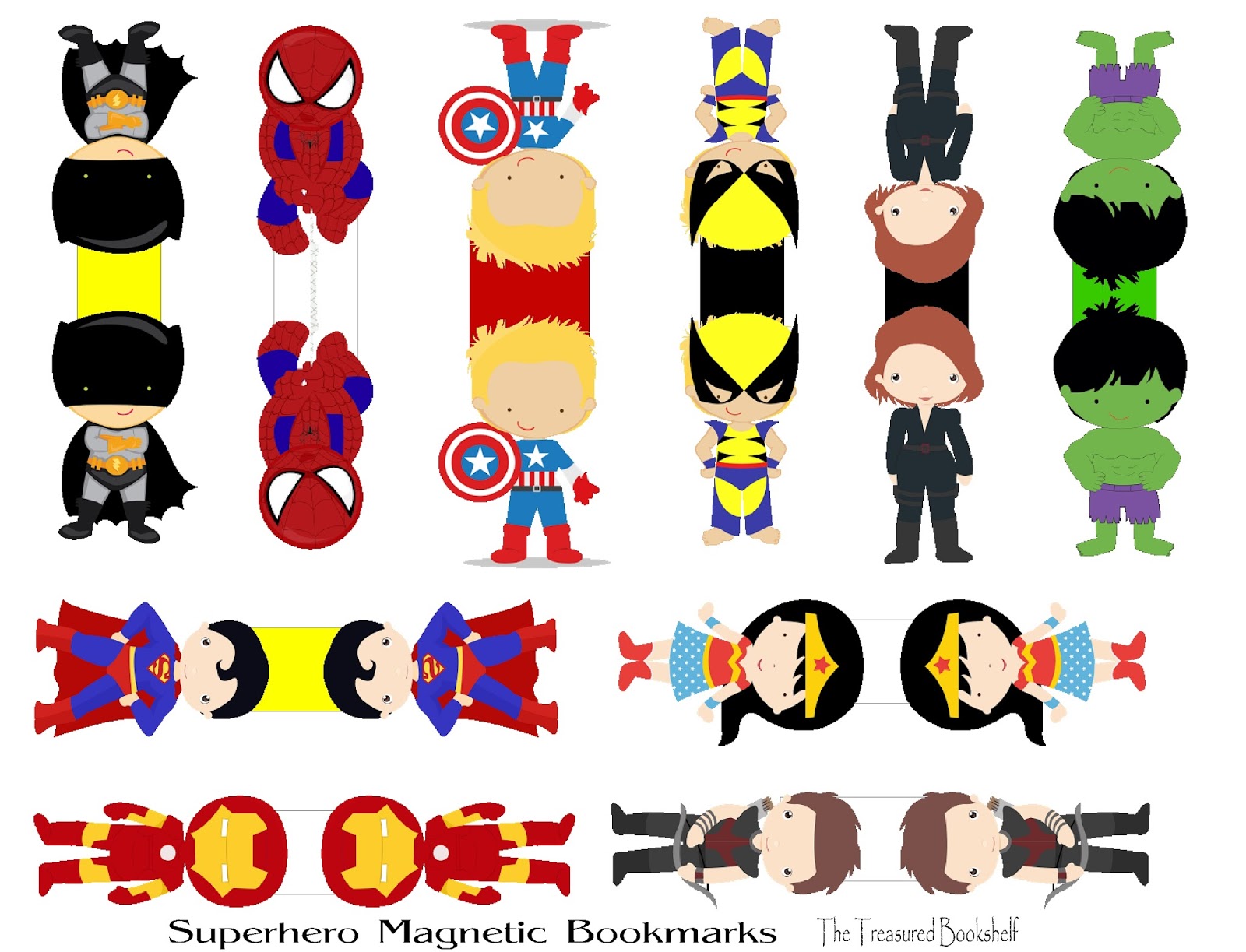 Superhero Character Bookmarks Printable Printablercom Superhero  Superhero Character Bookmarks Printable Printablercom Superhero