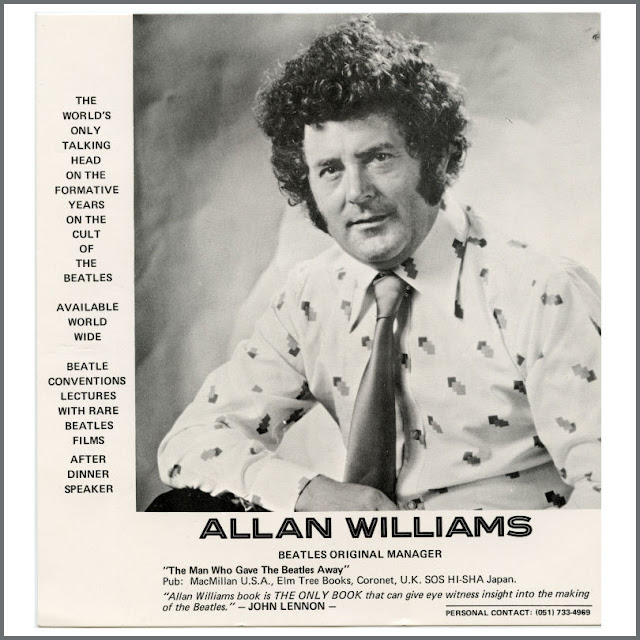 Vintage Allan Williams promotional flyer The Beatles original manager