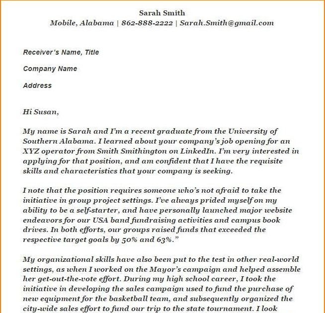 Sample Teaching Job Cover Letter With No Experience Sample Letter