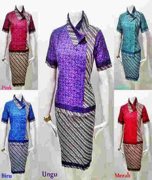 Model Baju  Batik Pramugari  Terbaru 2019 Galeri Batik Terbaru