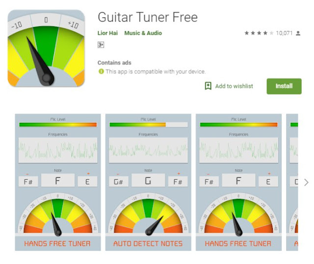 Top 10 Best Free Guitar Tuner Apps for Android Phone | Guitar Tuner Apps Download