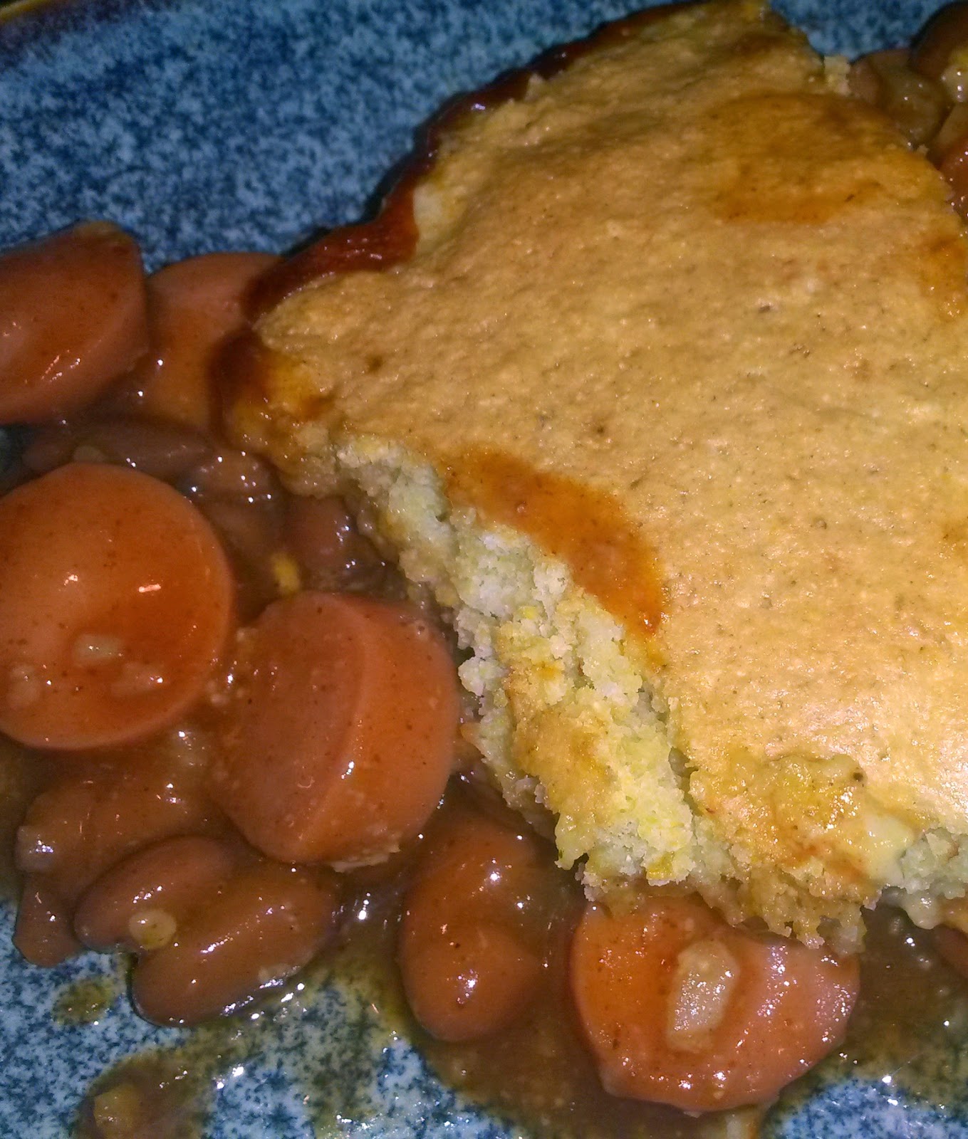 Always On the Clock Beanie Weenie Cornbread Casserole!